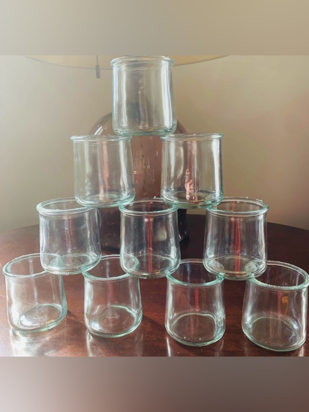Set of 10 La Fermiere Clear Pots